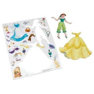  Disney Princess BELLE Dress Up Magnets: Toys & Games