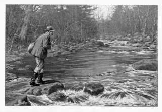 TROUT FISHING REEL, BY A. B. FROST, CASTING FLY FISHING  