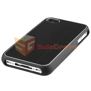   Aluminum Case Cover+Privacy LCD Guard for Verizon ATT iPhone 4 4S