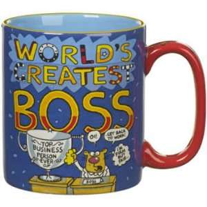    Worlds Greatest Boss Novelty Coffee/tea Mug: Kitchen & Dining