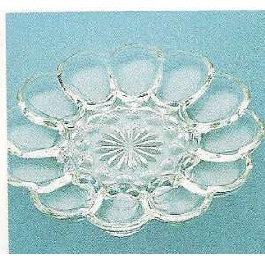  Deviled Egg Plate Clear Glass: Kitchen & Dining