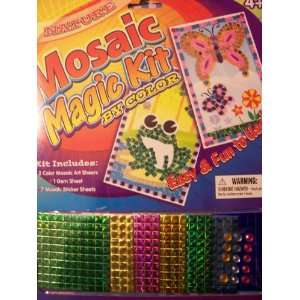  Mosaic Magic Kit by Color ~ Butterflies & Frog: Toys 