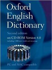 Oxford English Dictionary on CD ROM 4.0, (0199563837), John Simpson 