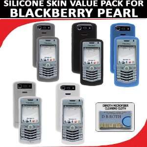  Silicone Skin 5 pc. Value Pack for your Blackberry Pearl 