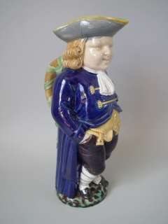 Minton Majolica Quaker Man Toby jug  