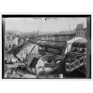 Elerfeld Barmen Road,view of city,Germany 