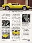 pantera de tomaso sports coupe 1971 ford lincoln mercury ad