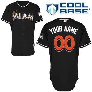 Miami Marlins Customized Authentic Alternate 2 Cool Base 