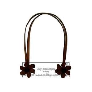  Cindys Button Purse Strap Miss Aster 24 Fudge Brown 