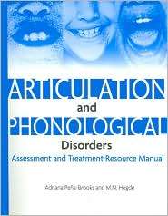 Articulation and Phonological Disorders Assessment and Treatment 