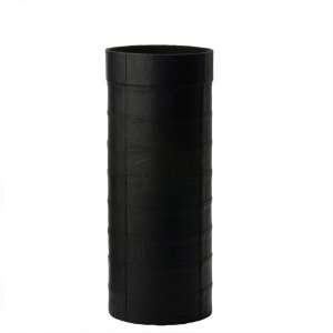  Lazy Susan Tall Black Leather Bucket, 8.5 x 21 Inches 