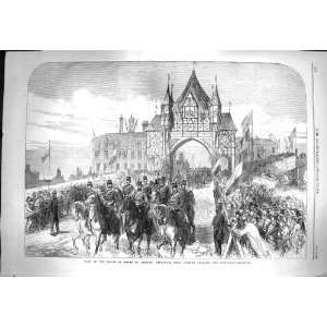   1869 Departure Prince Wales Chester City Road Horses