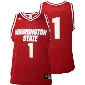   State Cougars Basic  No. 1  Basketball Jersey