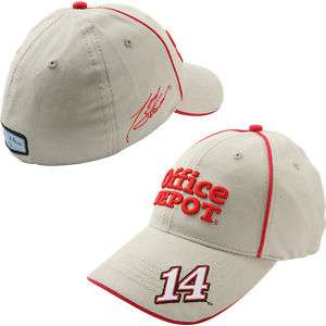 Tony Stewart Chase Authentics #14 Office Depot Piped Stretch Hat FREE 