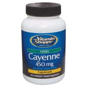   Shoppe   Cayenne 450 Mg, 450 mg, 100 capsules