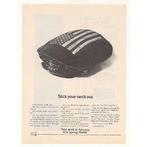   : 1974 Flag Painted Turtle US Savings Bonds Print Ad: Home & Kitchen