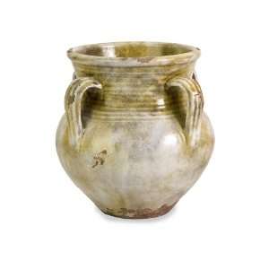  11.25h Traditional Weathered African Decorative Clay Vase 