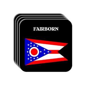  US State Flag   FAIRBORN, Ohio (OH) Set of 4 Mini Mousepad 