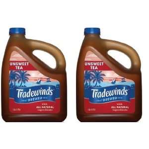 Tradewinds Unsweetened Tea 1 Gallon Pack of 2  Grocery 