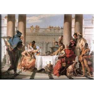  of Cleopatra 16x11 Streched Canvas Art by Tiepolo, Giovanni Battista