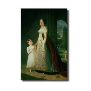   Of Naples With Her Daughter Laetitia Giclee Print