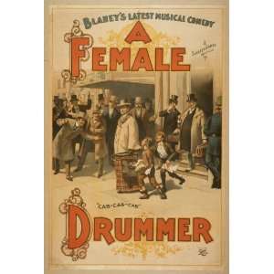  Poster Blaneys latest musical comedy, A female drummer 