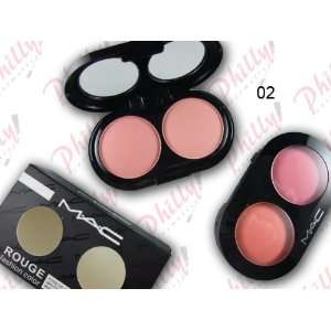  Mac Powder Face Cheeks Blush Set of 2 Colors with Brush 