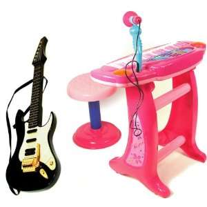   Electric Keyboard Piano Guitar Educational Musical Toys: Toys & Games