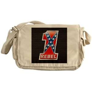    Khaki Messenger Bag 1 Confederate Rebel Flag: Everything Else