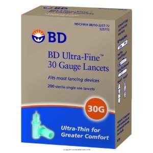  BD Ultra Fine Lancet, Ultra Fine Lnct 30G, (1 CASE, 2400 