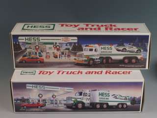 Hess Truck & Racer Toy Vehicles w/ Box 1988 1991  