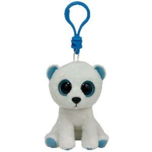  Ty Beanie Boos   Tundra Clip the Polar Bear: Toys & Games