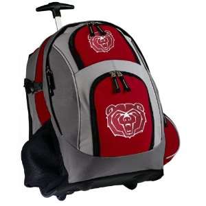  Missouri State Bears Rolling Backpack Red: Sports 