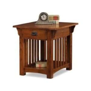  Leick 8207 Medium Oak Mission Style End Table: Home 