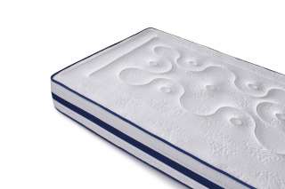 MATELAS MOUSSE 24 CMS 160 X 200+BLUE LATEX + VISCO ELASTIQUE MEMOIRE+7 