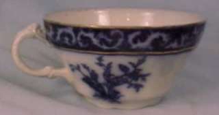 TOURAINE FLOW BLUE CUP & SAUCER Stanley Pottery # 3  