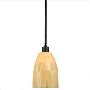   Pendant   Torched Metal Finish/Petrified Wood Shade: Home Improvement