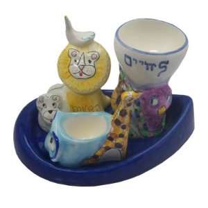  Made in ISRAEL. Set Includes Kiddush Cup Spice Box and Candle Holder 