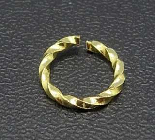 TWIST STYLE JUMP RING  GOLD TONE   30 PC 9MM   8 8043  