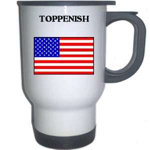  US Flag   Toppenish, Washington (WA) White Stainless Steel 