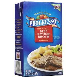 Progresso Beef Flavored Broth, 32 oz, 12 pk:  Grocery 