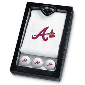  Atlanta Braves 6 Golf Ball and Towel Set Sports 