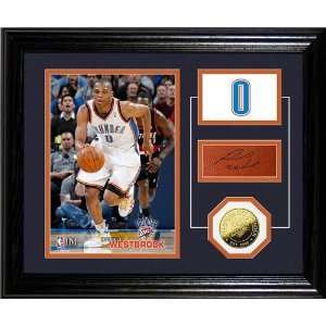   : Russell Westbrook Framed Player Pride Desk Top: Sports Collectibles