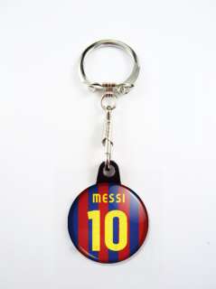 LIONEL MESSI NUMBER 10 JERSEY FC BARCELONA KEYCHAIN  