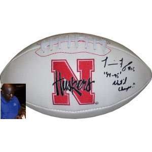  Tommie Frazier Signed Cornhuskers Football   94 95 