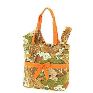  Large Belvah Quilted Camouflage Diaper Tote Bag 3pc Set 