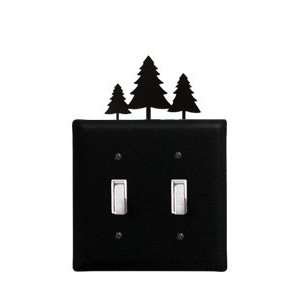  New   Pine Trees   Double Switch Electric Cover by Village 