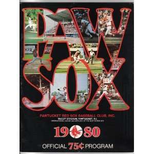  Red Sox 1980 Yearbook/official souvenir program Ben Mondor Books