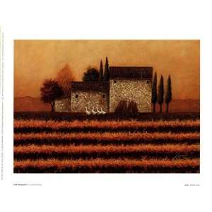 Fall Vineyard by Lowell Herrero 8x6 