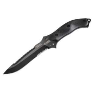 com Blackhawk Blades NE10BK Part Serrated Nightedge Fixed Blade Knife 